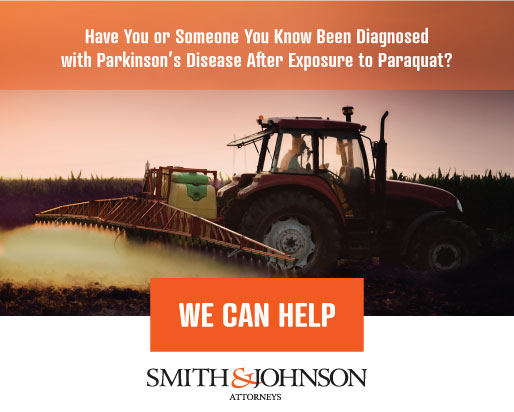 Have you or someone you know been diagnosed with Parkinson's Disease after exposure to Paraquat - We can help - Smith & Johnson